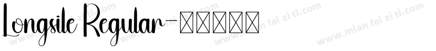 Longsile Regular字体转换